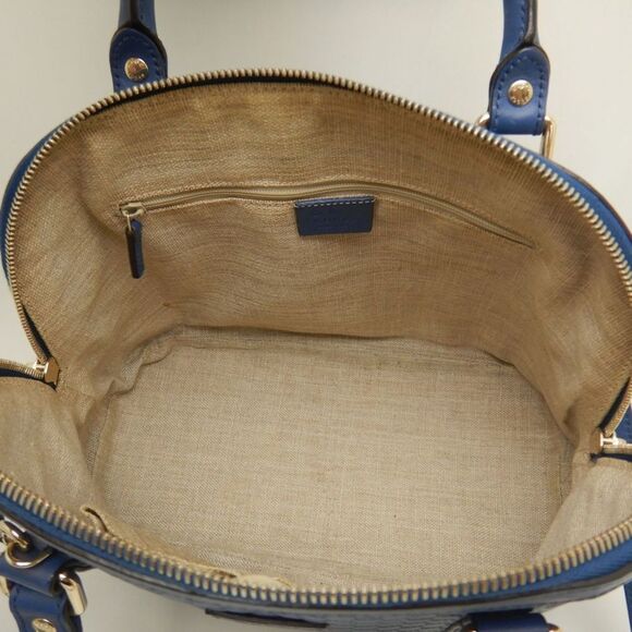 GUCCI Blue Leather Bag - Picture 7 of 10